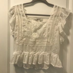 Flowy White Blouse